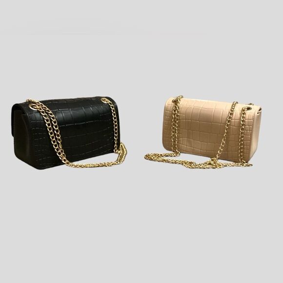 Bella Luna Mini Crocodile Quilted PVC Jelly Crossbody shoulder Bag/Bundle - Picture 2 of 2